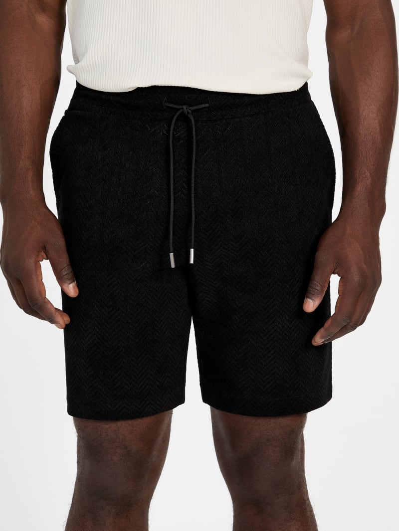 Eco Calvin Chevron-Knit Shorts | GUESS
