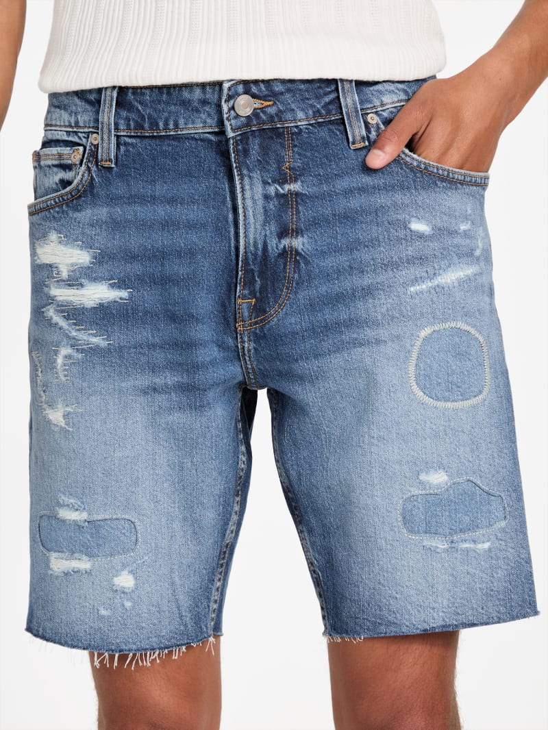 Eco Wyatt Distressed Denim Shorts