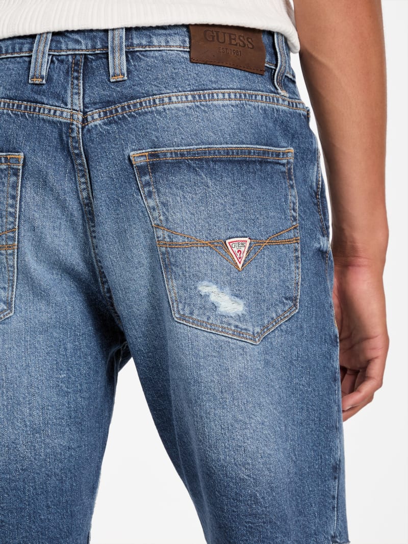 Eco Wyatt Distressed Denim Shorts