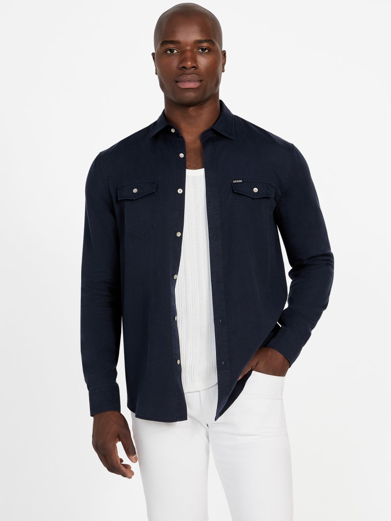 GUESS® Washed Twill Shirt