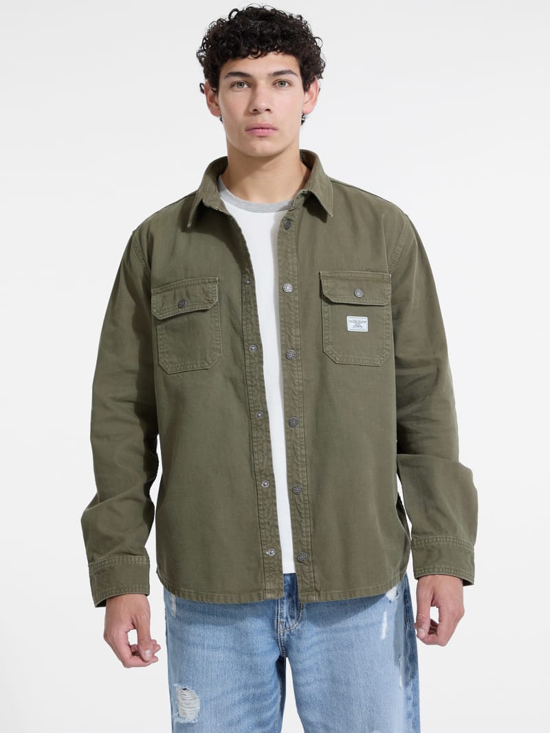 Canvas Shacket · Guess