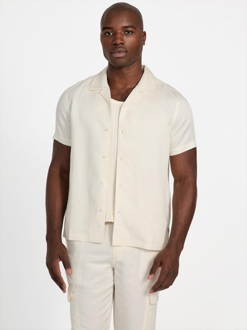 Eco Ari Twill Camp Collar Shirt | GUESS