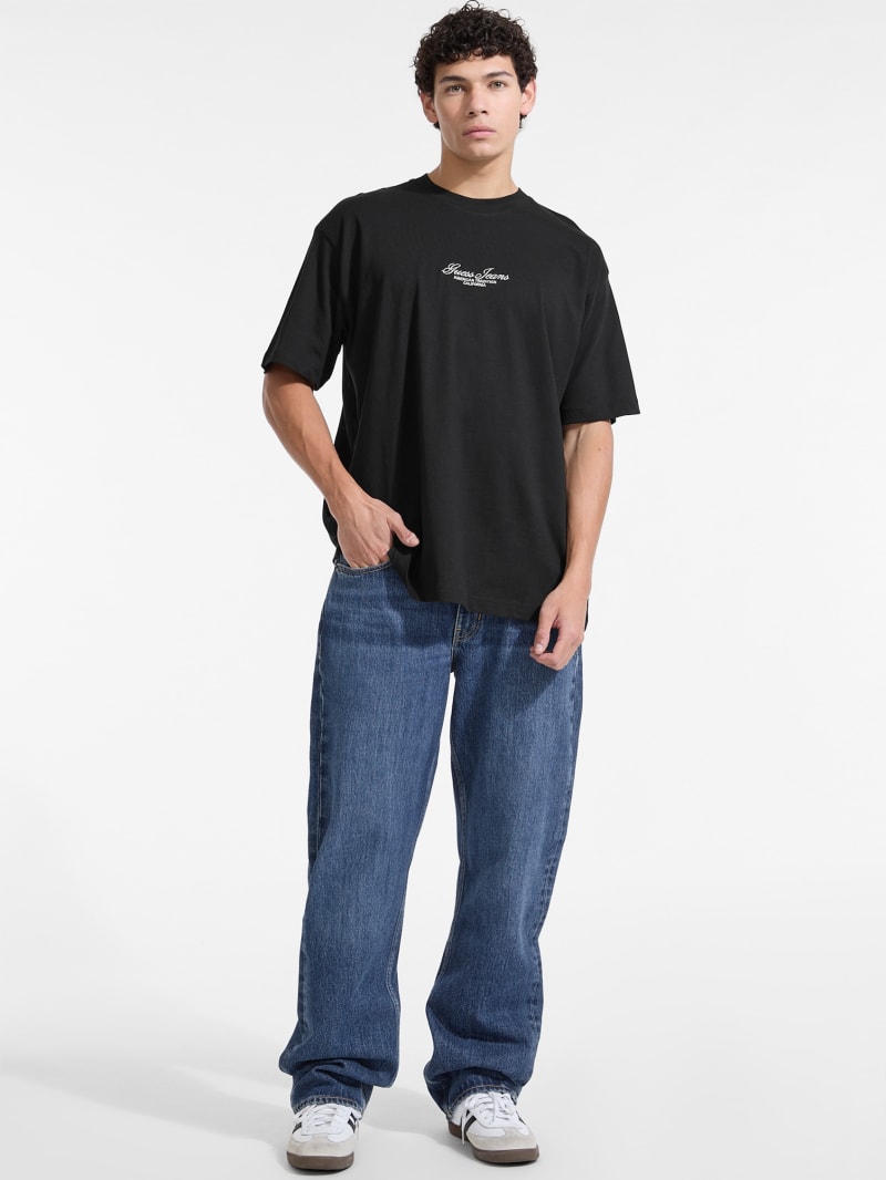 Embroidered Logo Oversized Tee | GUESS