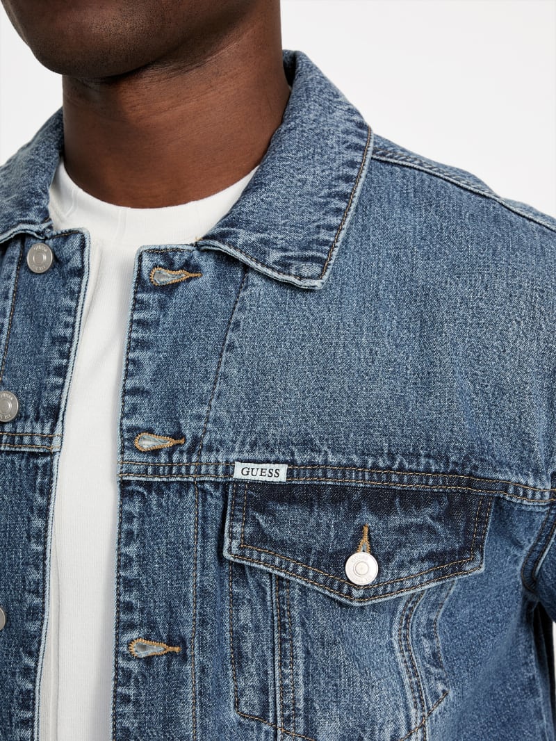 Relaxed Denim Trucker Jacket - thumbnail 3