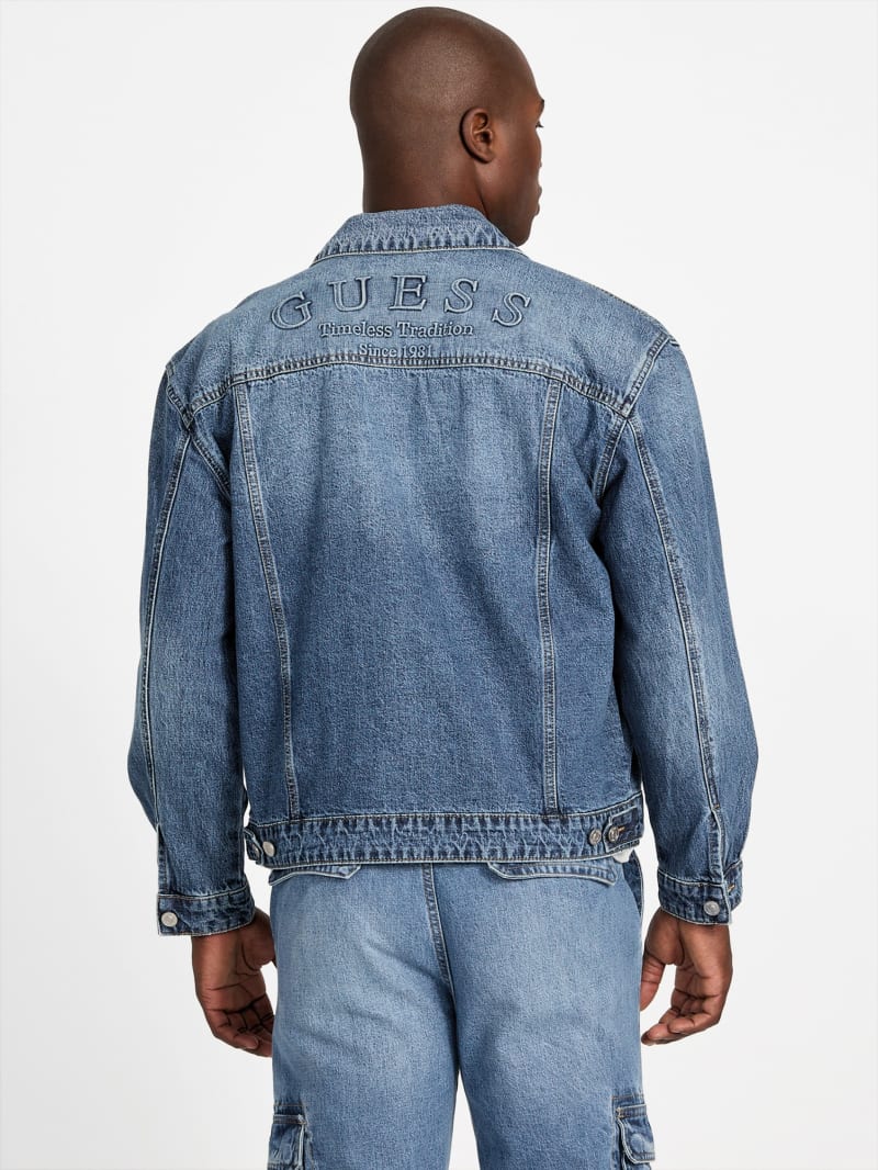 Relaxed Denim Trucker Jacket - thumbnail 4