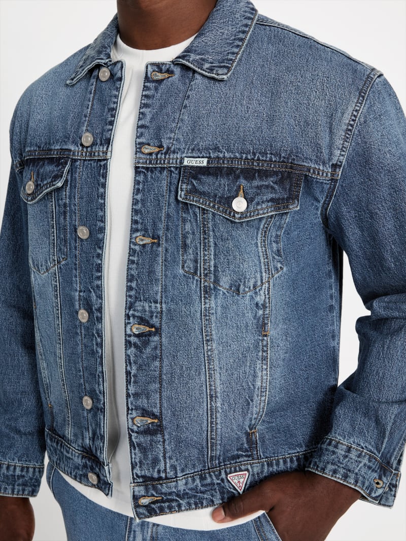 Relaxed Denim Trucker Jacket - thumbnail 5