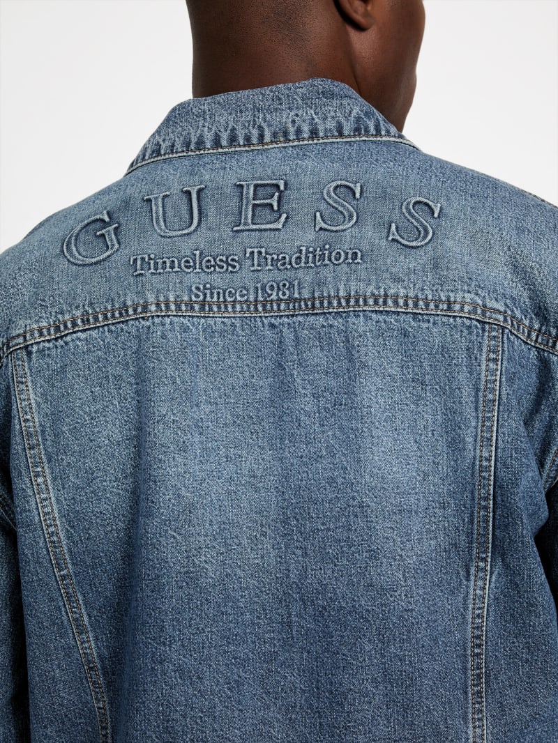 Relaxed Denim Trucker Jacket - thumbnail 6