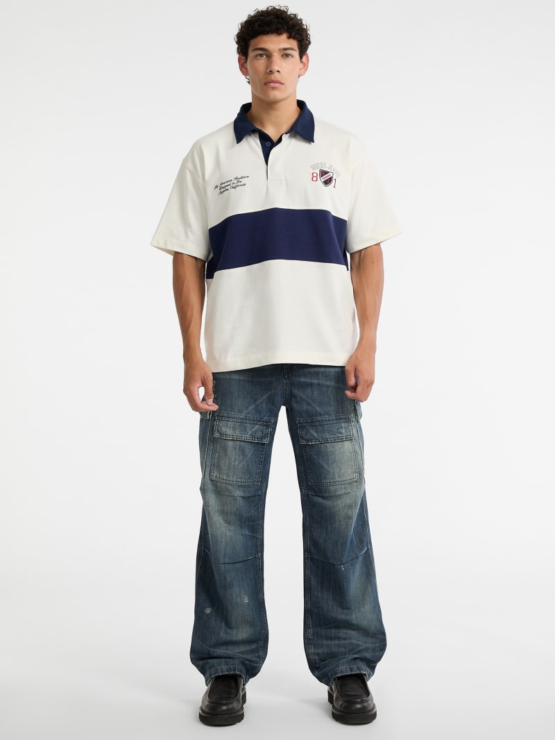 GUESS® Logo Short-Sleeve Rugby Polo