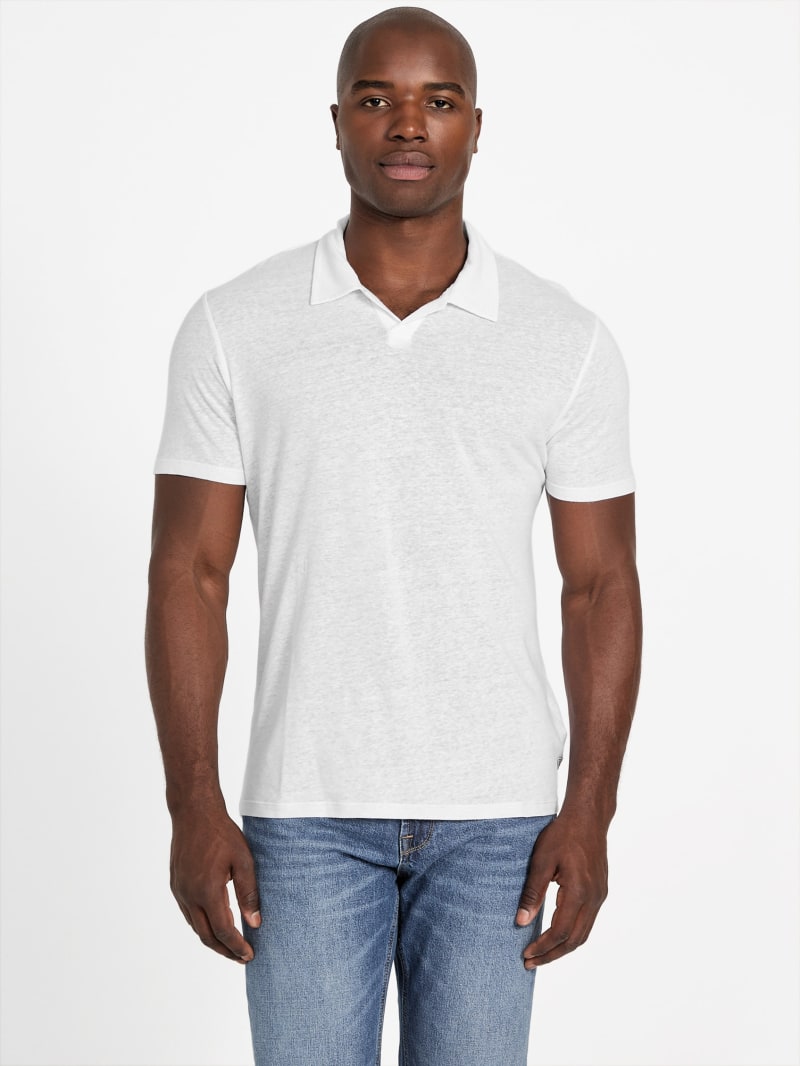 Eco Leon Linen Polo | GUESS