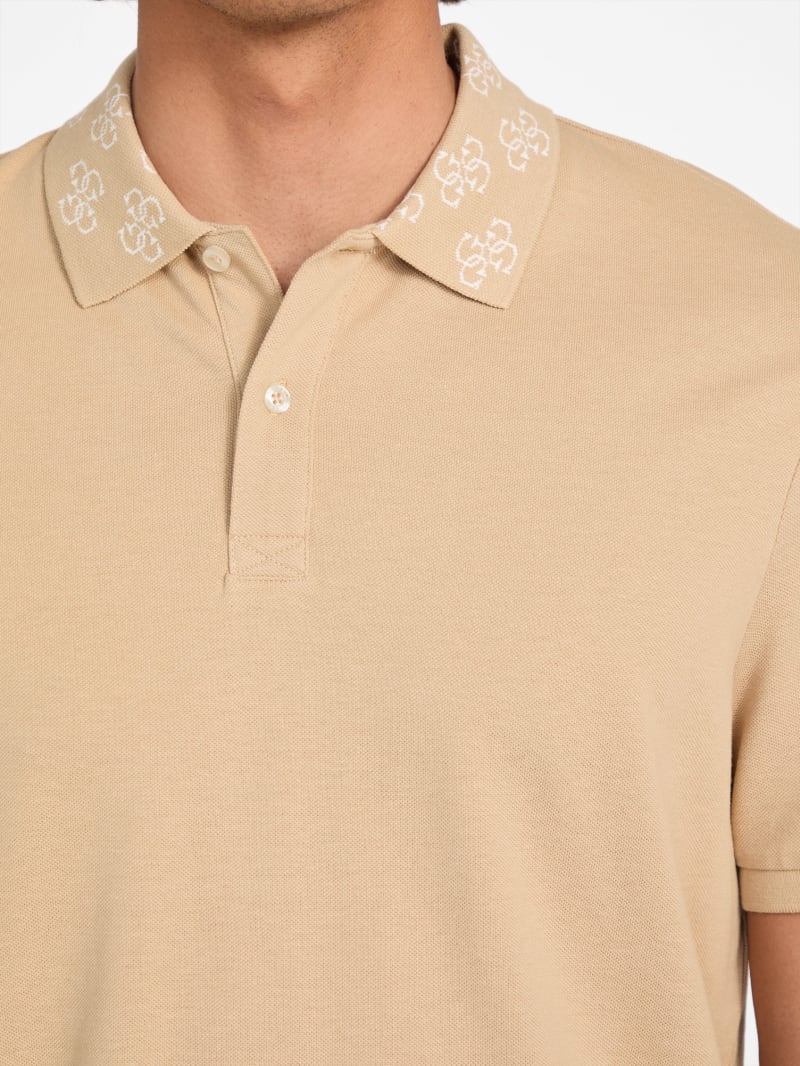Eco Jacquard Logo Collar Polo