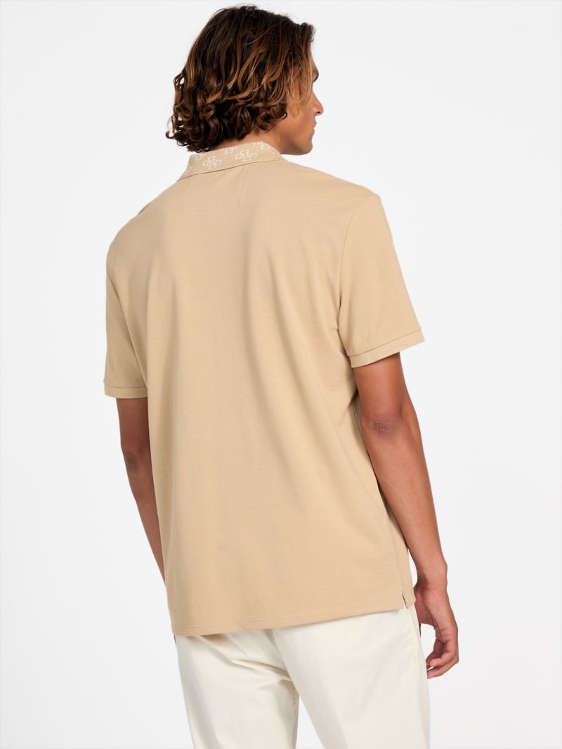 Eco Jacquard Logo Collar Polo