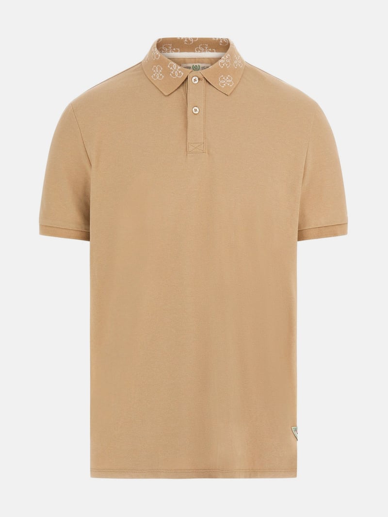 Eco Jacquard Logo Collar Polo