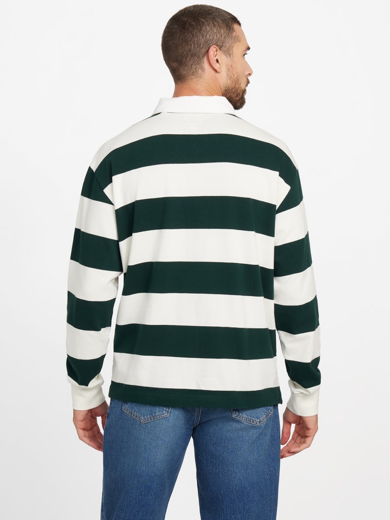 Eco Alpine Stripe Rugby Polo