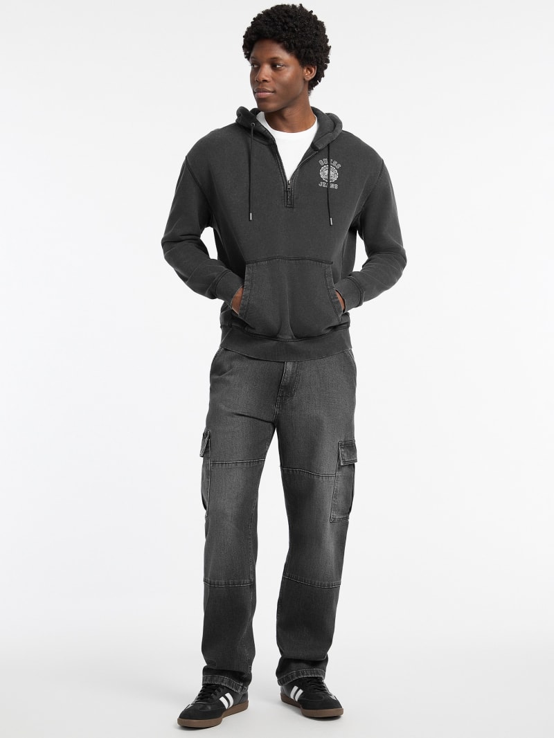 ※K.K※*p(R)ojectR® Logo HalfZip Sweat CUTTED LOGO HALF ZIP SWEATSHIRT IN BLACK – Matin Kim