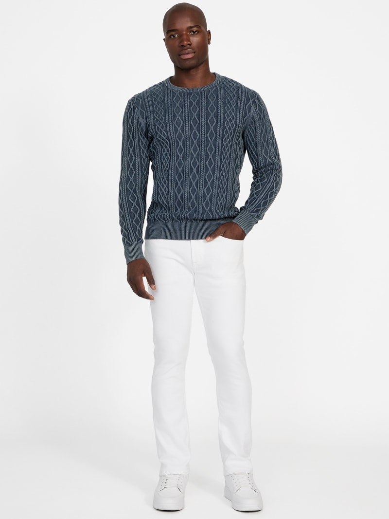 Herman Cable-Knit Washed Sweater - thumbnail 7