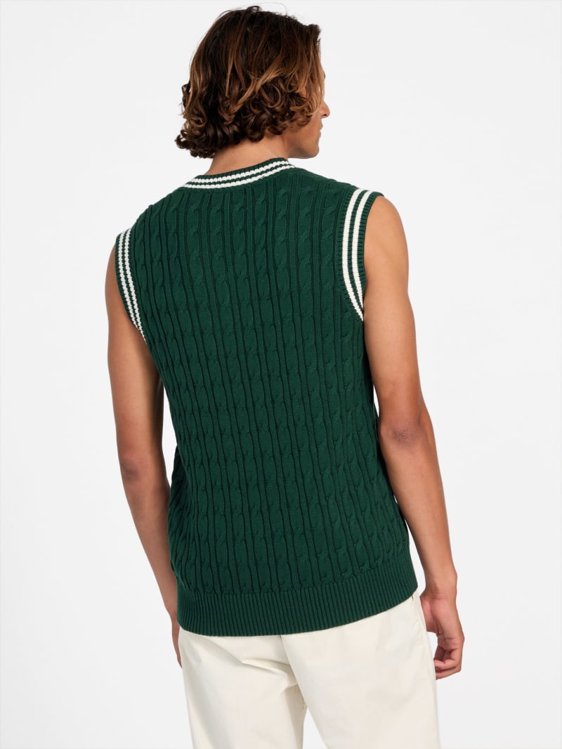 Eco Holden V-Neck Cable-Knit Vest