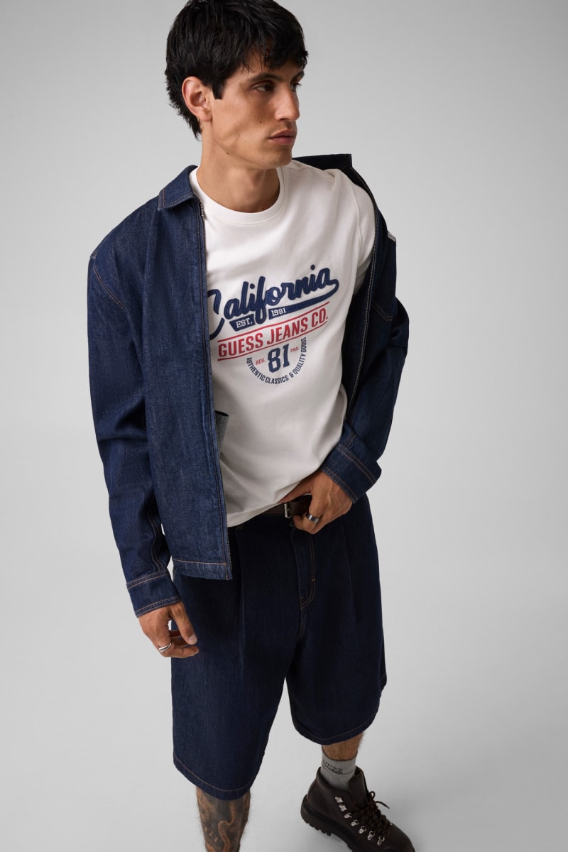 Slim patched t-shirt