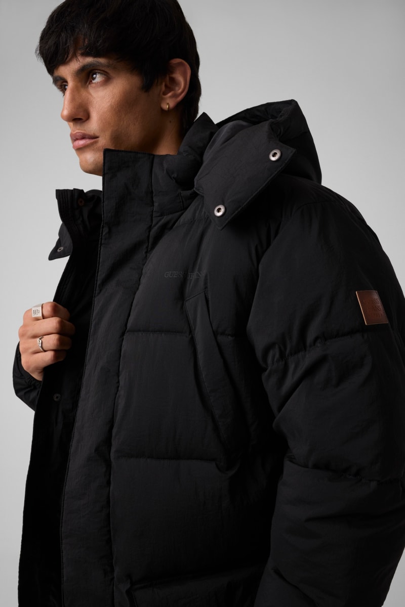 Mid length puffer coat