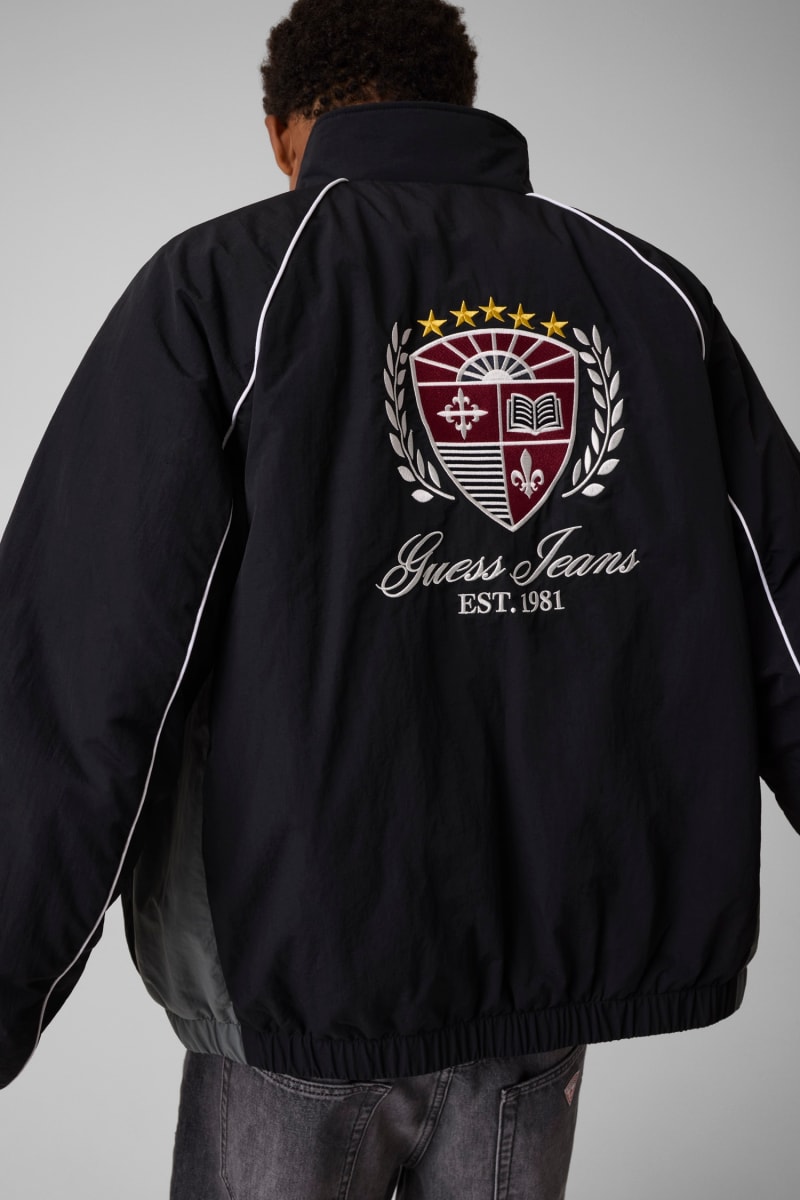 Embroidered track jacket