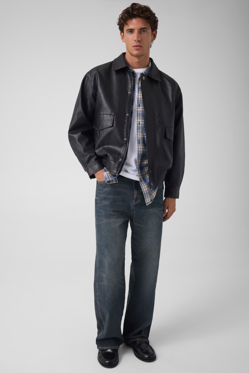 Faux leather jacket