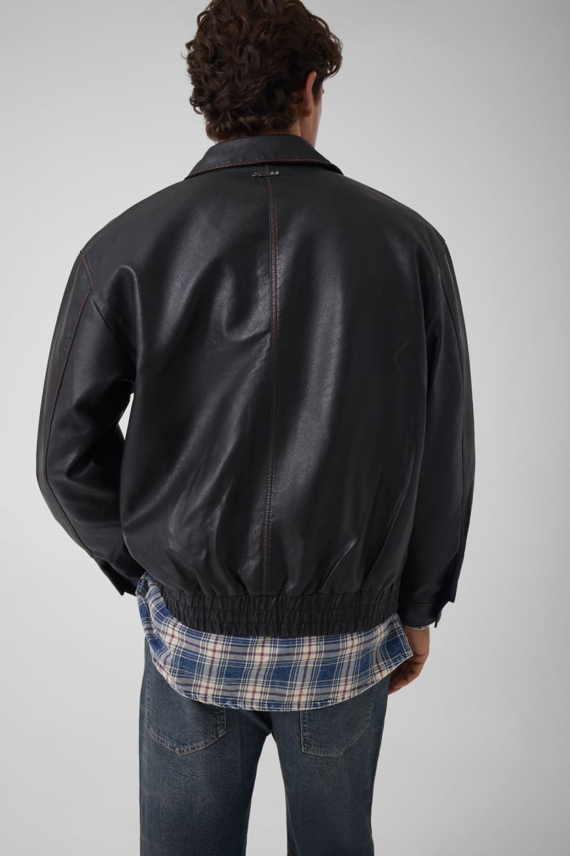 Faux leather jacket