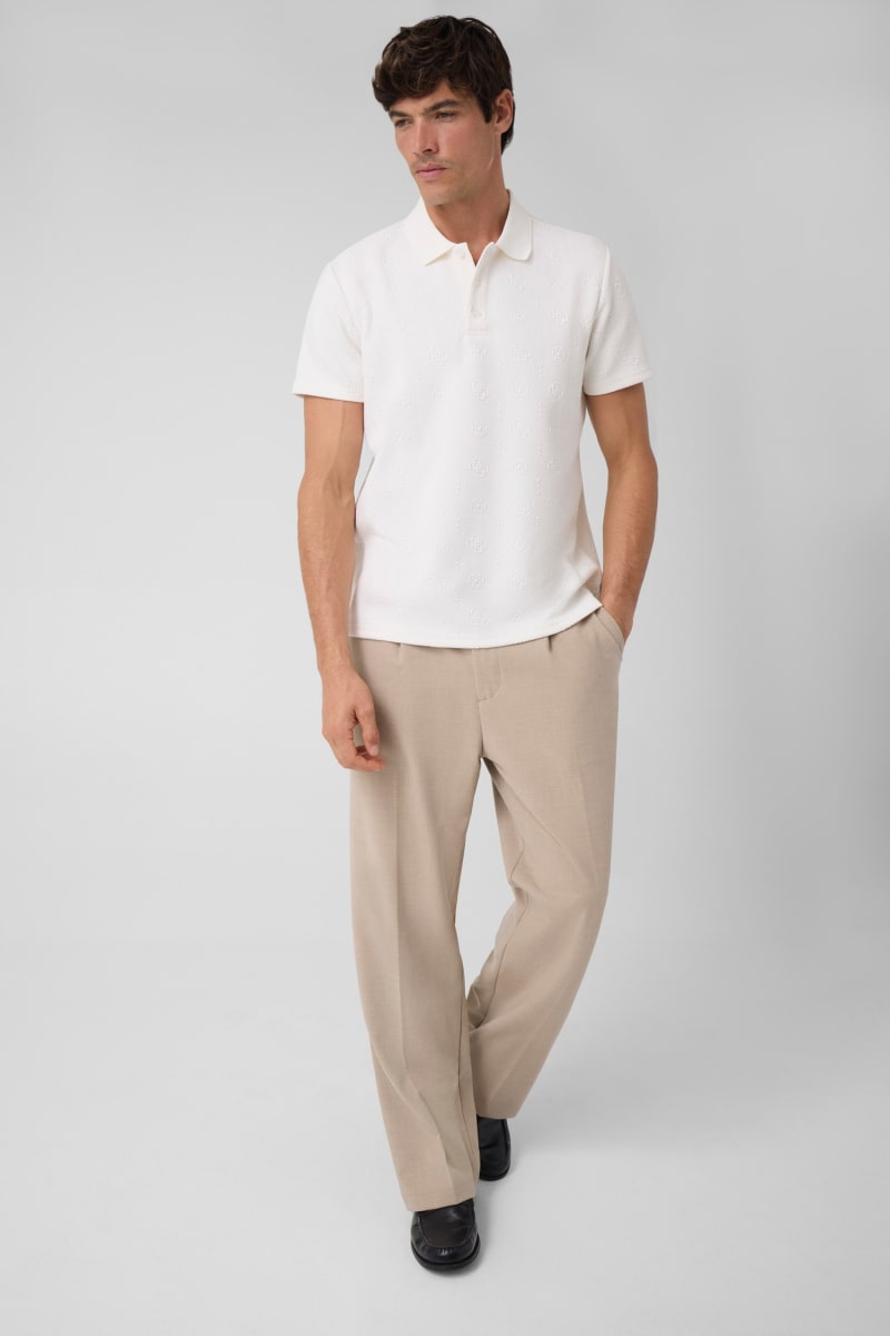 Embroidered logo polo