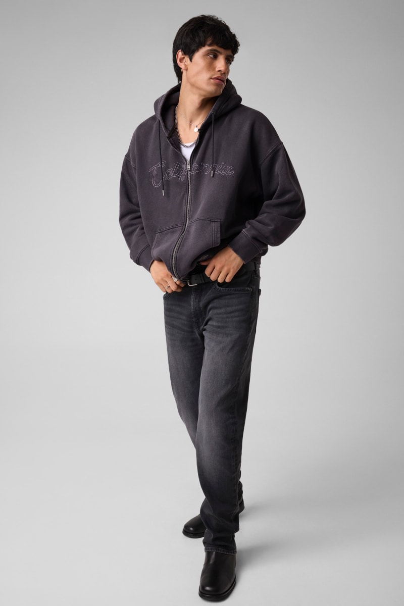 トップス Y2K 00s lgb ifsixwasnine studs tee Oversized zip-up hoodie Men | GUESS Jeans®
