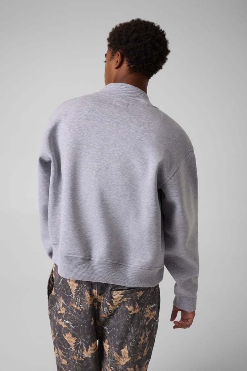 Bomber sweatshirt jacket