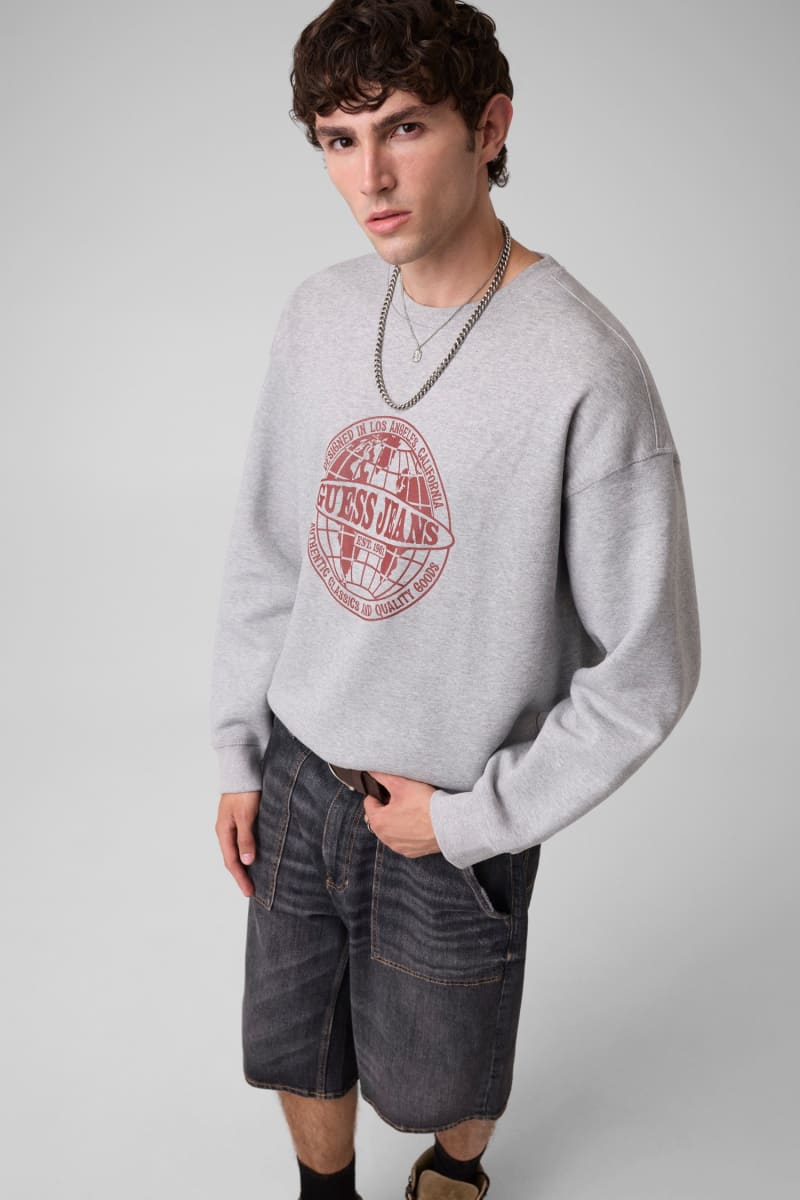 Crewneck printed sweatshirt