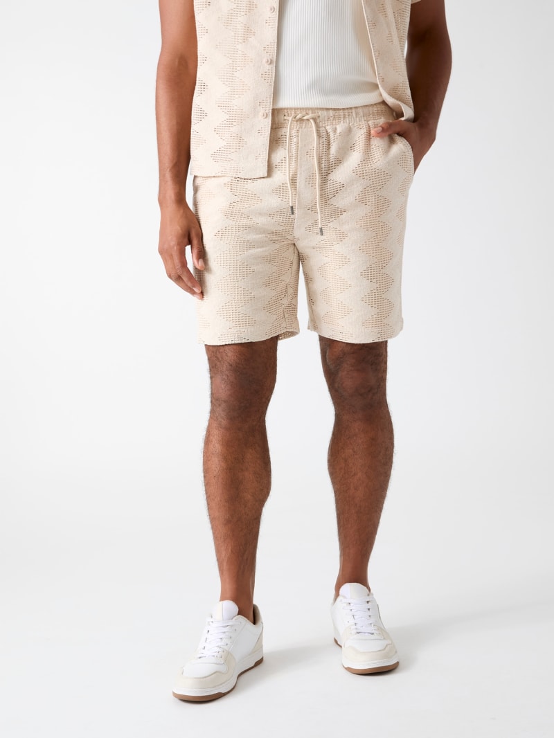 Rib-Knit Shorts · Guess