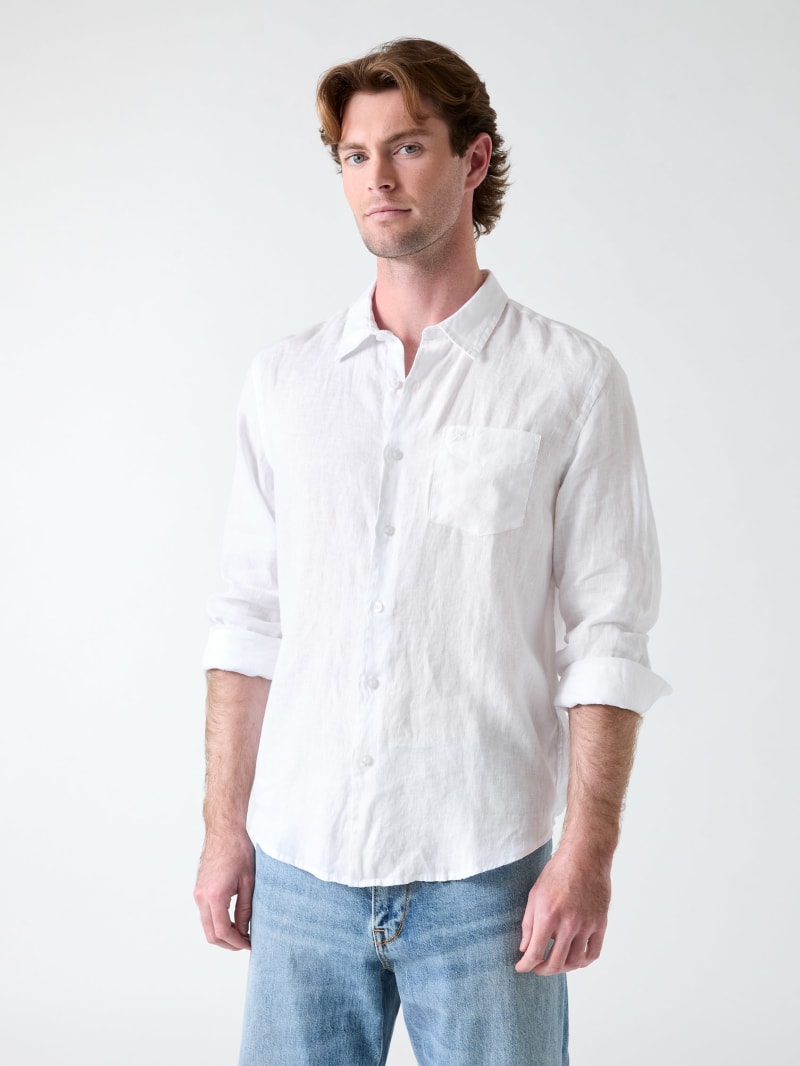 GUESS® Linen striped shirt