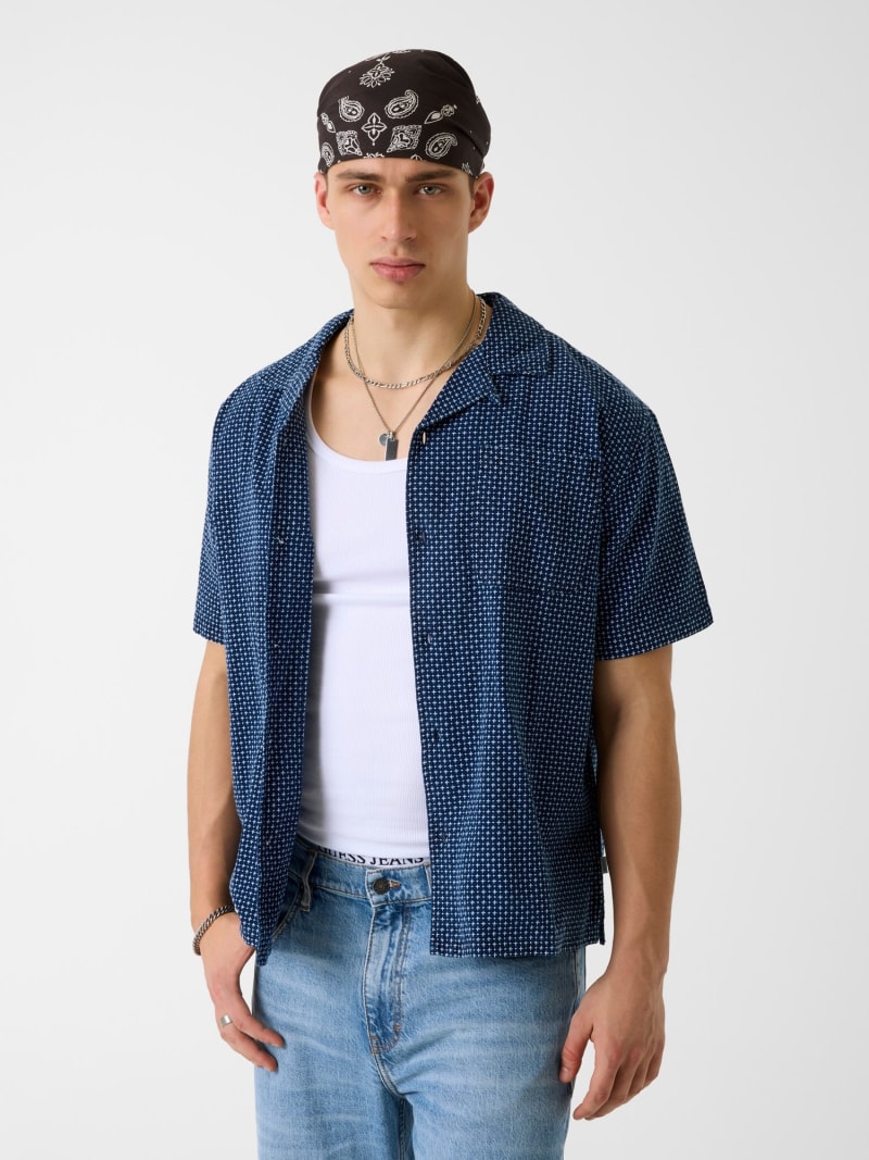 Linen-Blend Shirt · Guess