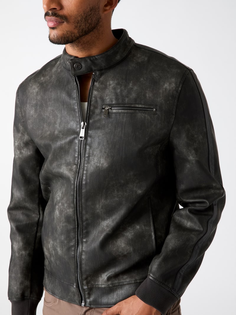 Faux-leather jacket - thumbnail 3