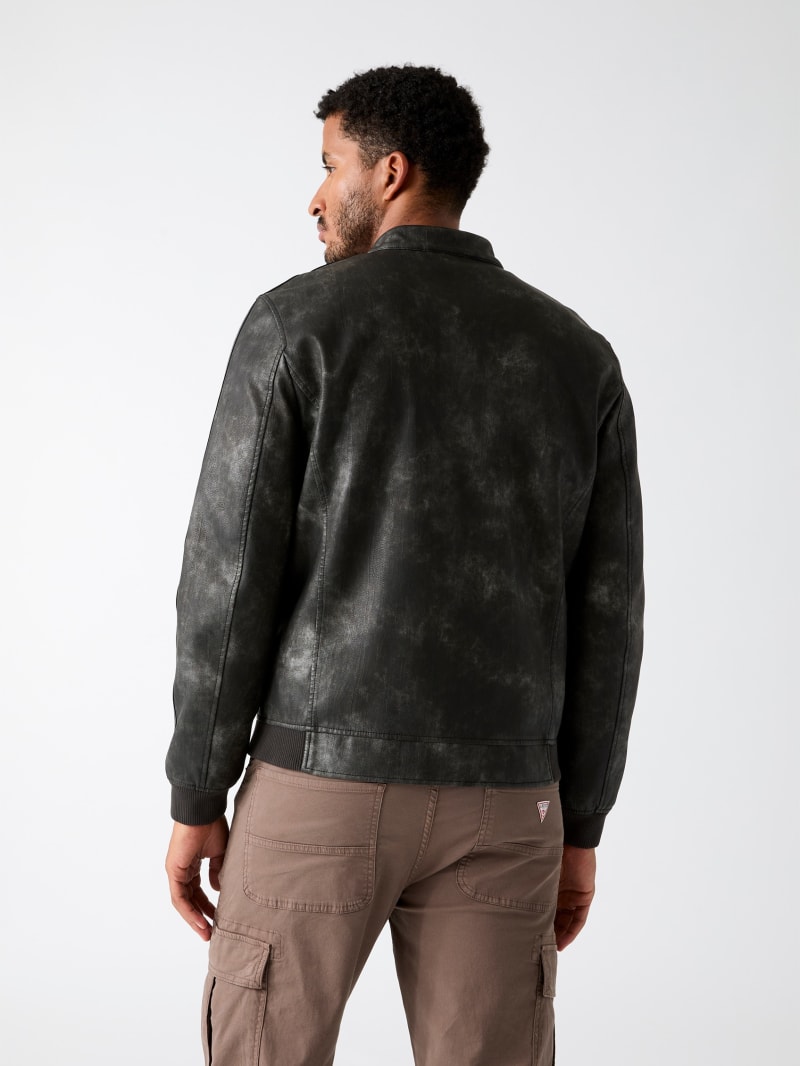 Faux-leather jacket - thumbnail 4