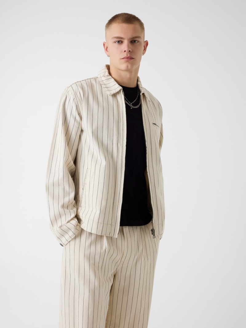 GUESS® Striped denim jacket