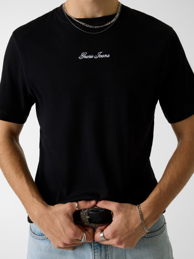 Embroidered logo t-shirt Men | GUESS Jeans®