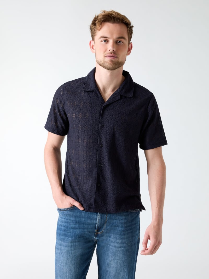GUESS® Crochet Shirt Men