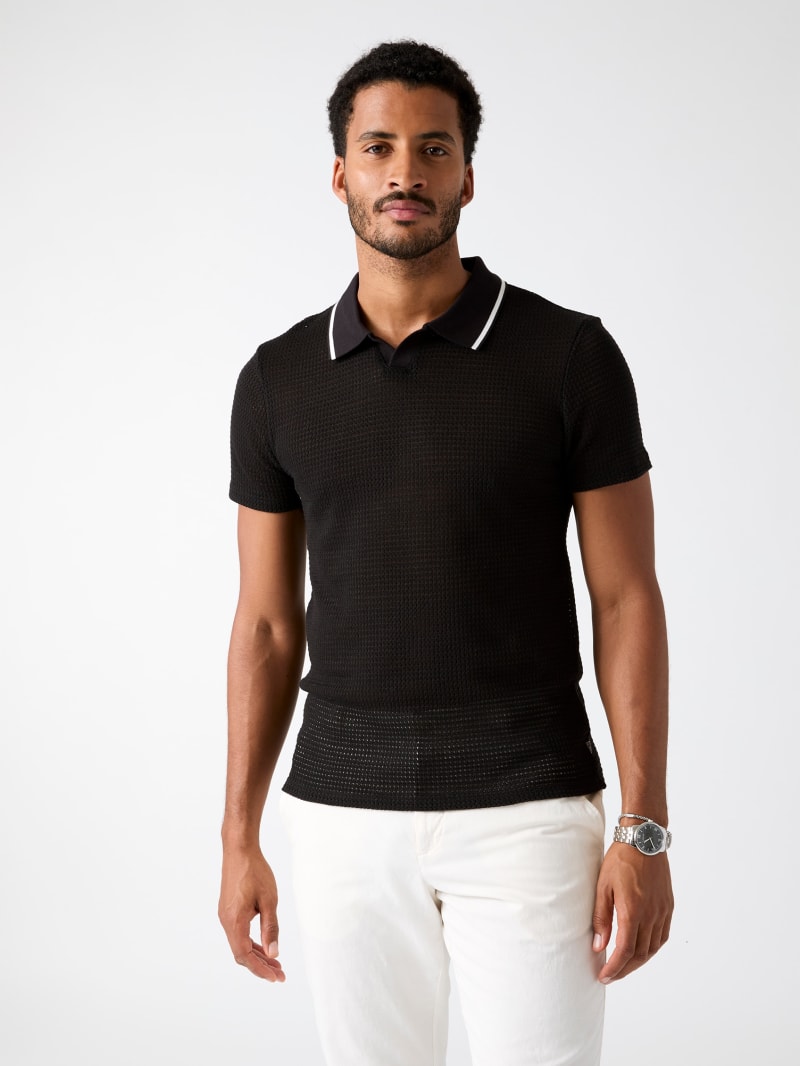 メンズウェア POLO EMBOSS GUESS® Buttonless polo shirt