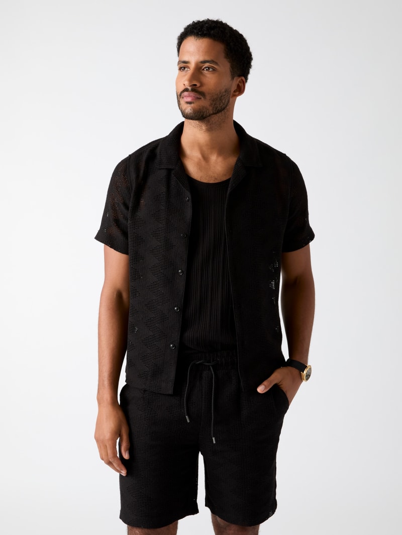 GUESS® Openwork shirt