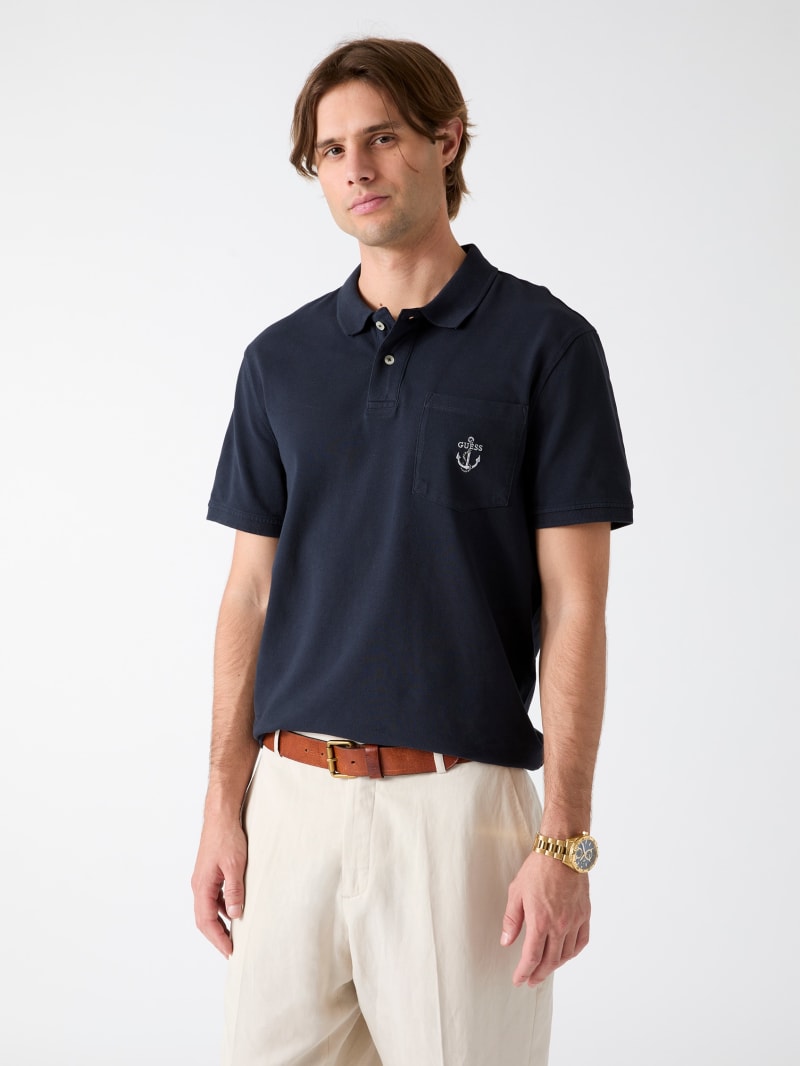 Embroidered Polo · Guess