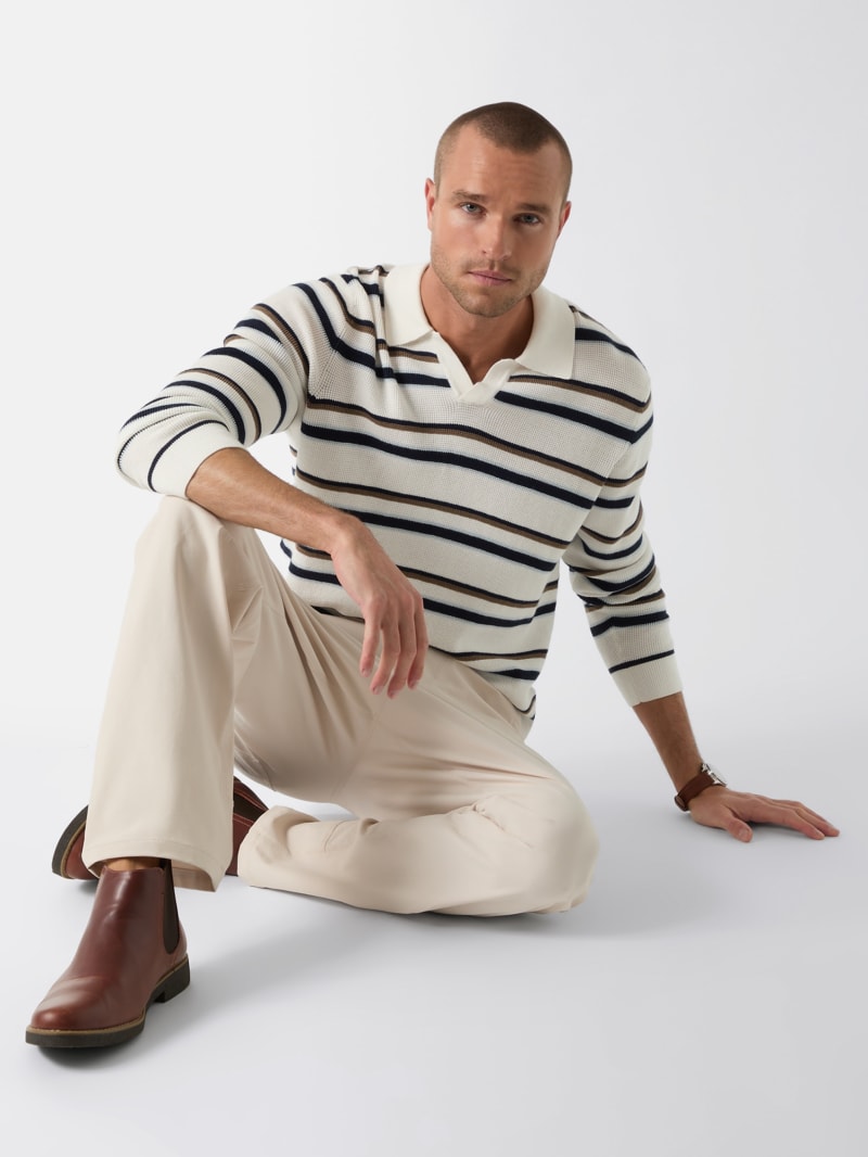 Striped viscose-blend sweater - thumbnail 5
