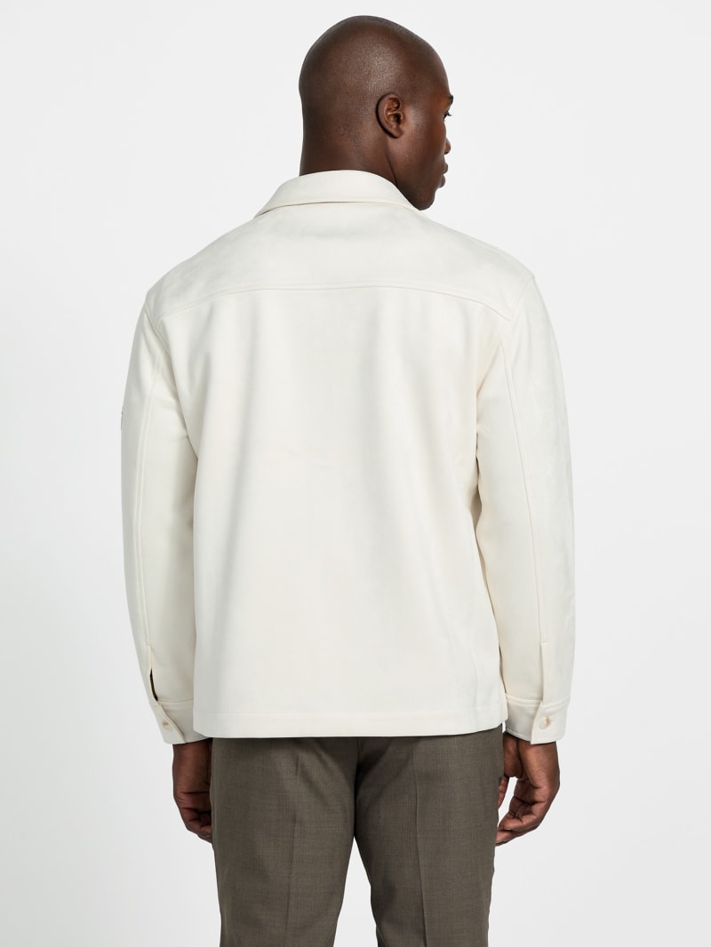 Faux suede overshirt - thumbnail 9