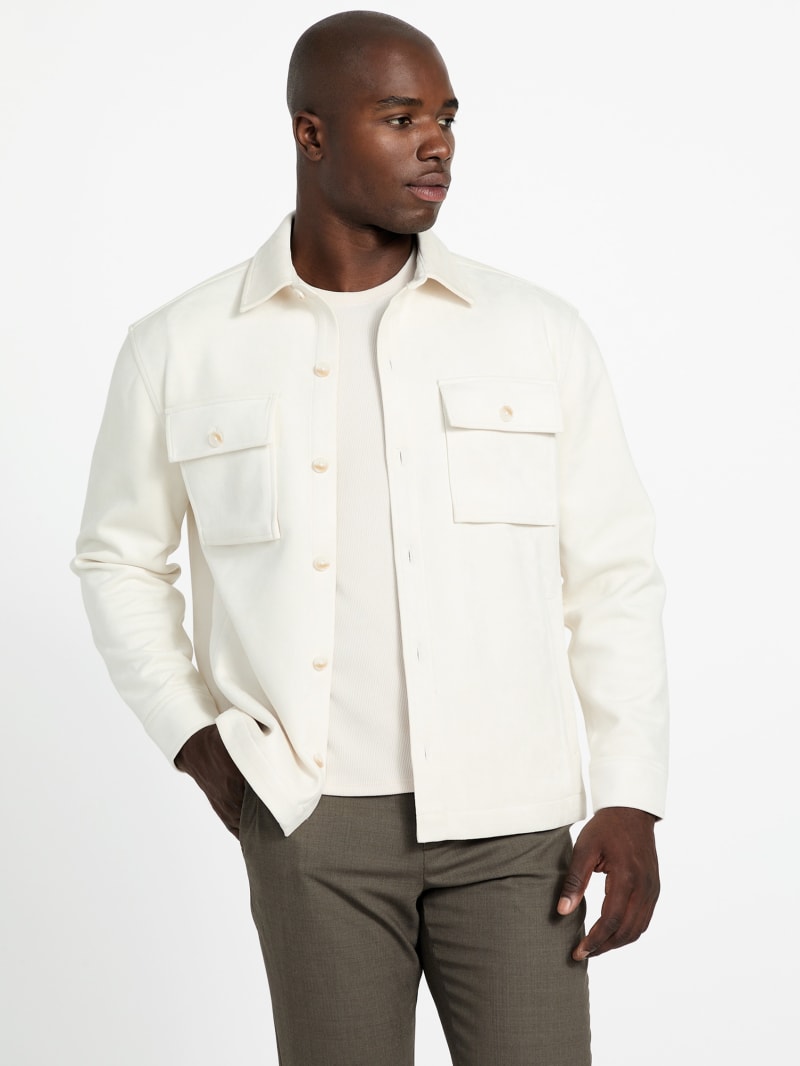 Faux suede overshirt - thumbnail 10