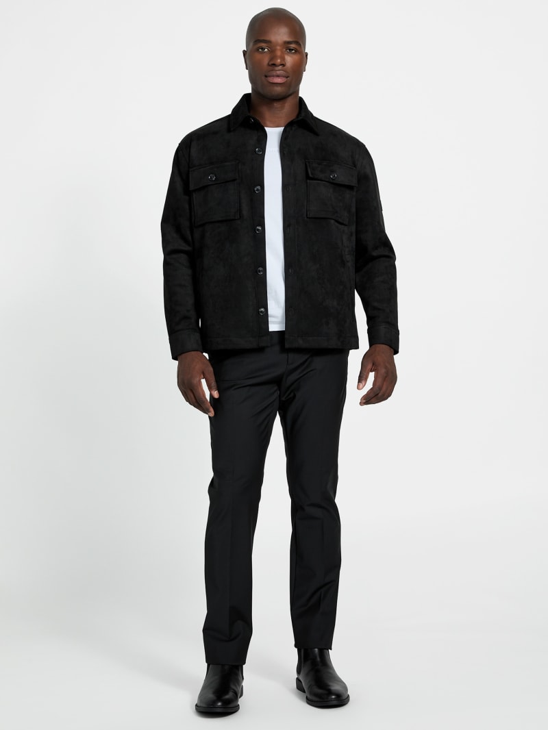 Faux suede overshirt - thumbnail 2