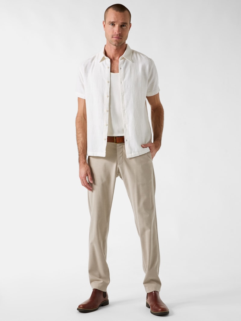 Checked texture shirt