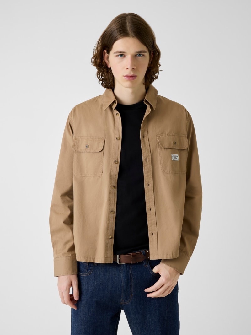 Boxy Crop Pocket Shirt · Guess