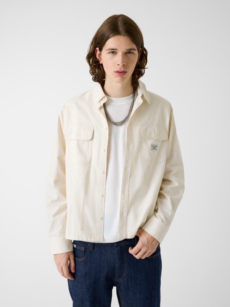 Boxy Crop Pocket Shirt