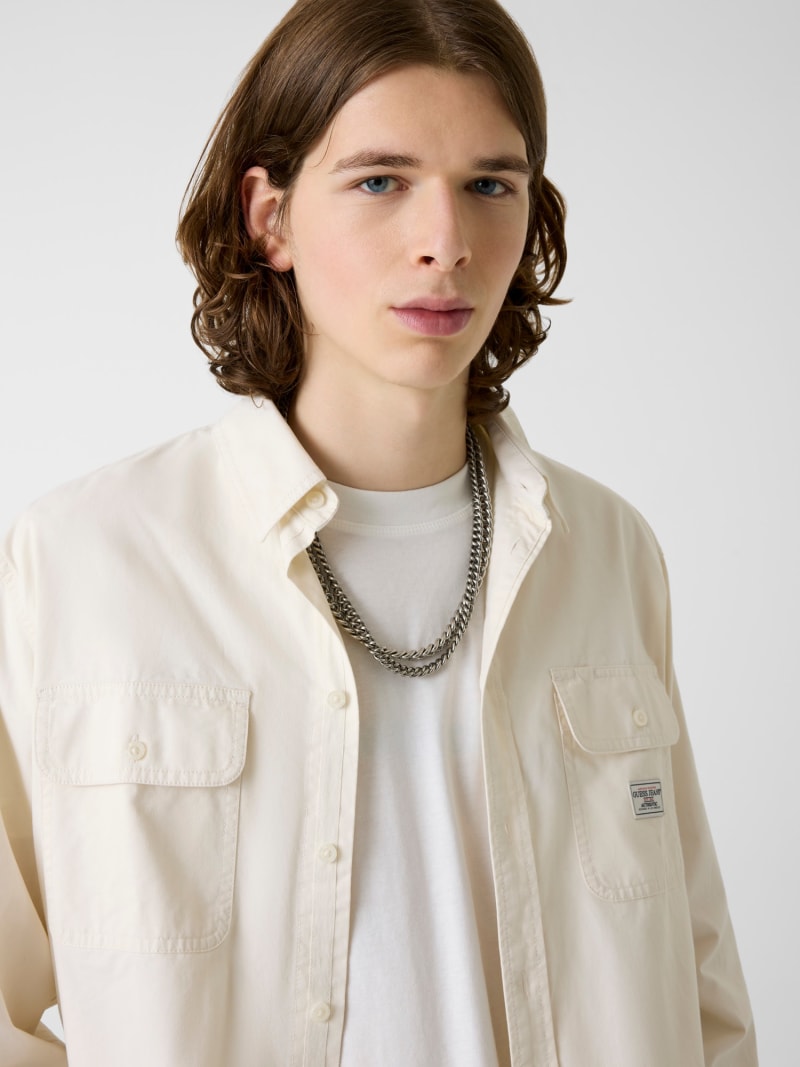 Boxy Crop Pocket Shirt