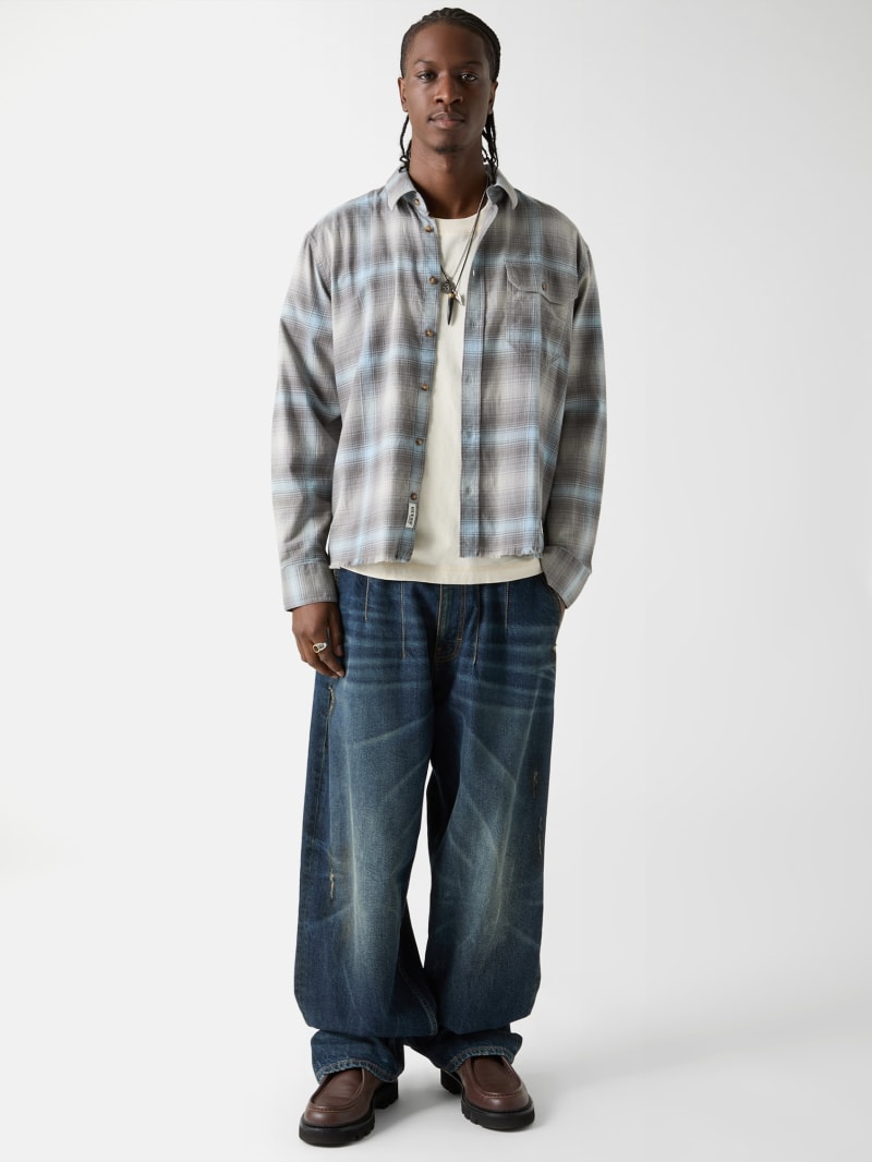 GUESS® GUESS Originals Eco Plaid Boxy Pocket Shirt