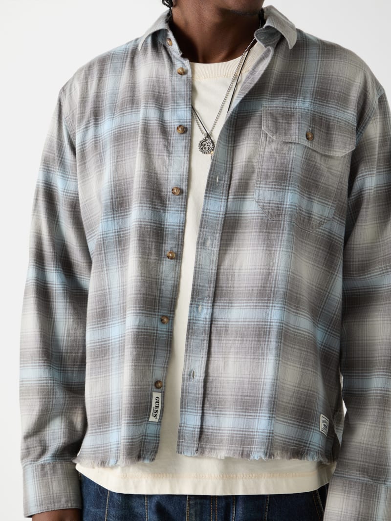 GUESS® GUESS Originals Eco Plaid Boxy Pocket Shirt